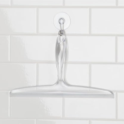 iDesign Bathroom Plastic Shower Squeegee with Wall Hook - Set of 2 - Clear - color: Clear, style: Pack of 2
