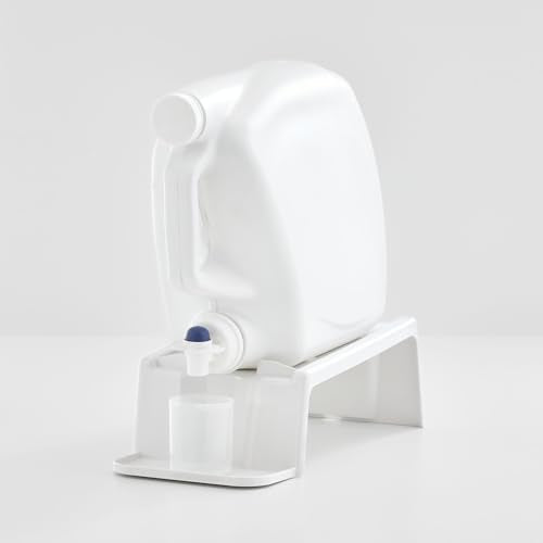 iDesign Laundry Detergent Holder Stand, White | Liquid Detergent Organizer, For Laundry Room - color: White, style: Pack of 1