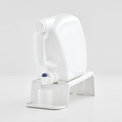 iDesign Laundry Detergent Holder Stand, White | Liquid Detergent Organizer, For Laundry Room - color: White, style: Pack of 1