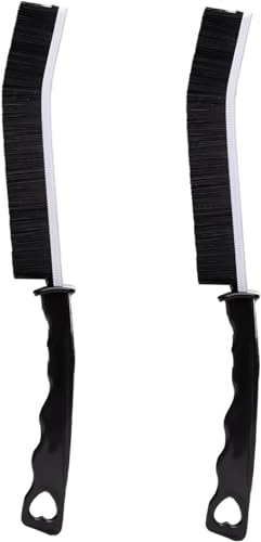 Crevice Cleaning Brush - 2 Pack, Bathroom Gap Cleaning Brush, Hard Bristle Brush for Cleaning, Multifunctional Gap Brush, for Blind, Baseboard, Fan, Window or Sliding Door Track