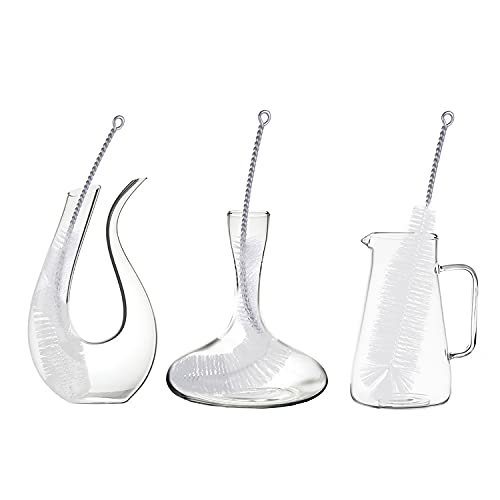 Bottle Brush - Ideal for Cleaning Narrow Neck Swing Top Glass, Brewing, Wine, Beer, Soda, Spray, Kombucha Bottles (White+2PCS) - color: A-white+2pcs