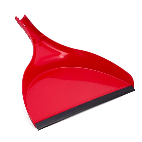 with Dustpan Combo Set, 16-Inch Curved Head, Pack of 2 | 52" adjustable telescopic handle, soft PVC bristles, indoor outdoor kitchen sweep, clears pet hair, dust, debris