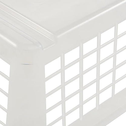 keeeper Storage Basket, Sturdy Plastic (PP), 2.8 l, 25 x 17 x 10 cm, Fred, Transparent-Natural