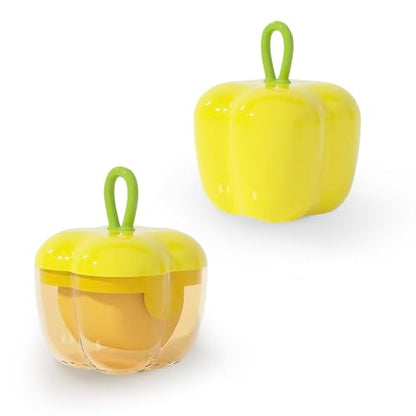2PCS Portable Mini Lint Rollers, Yellow | Reusable Washable, For Clothes Car Seats Furniture Carpets Pet Hair, Travel Portable, Fits in Wallet Bag, Pet Hair Remover - color: Yellow