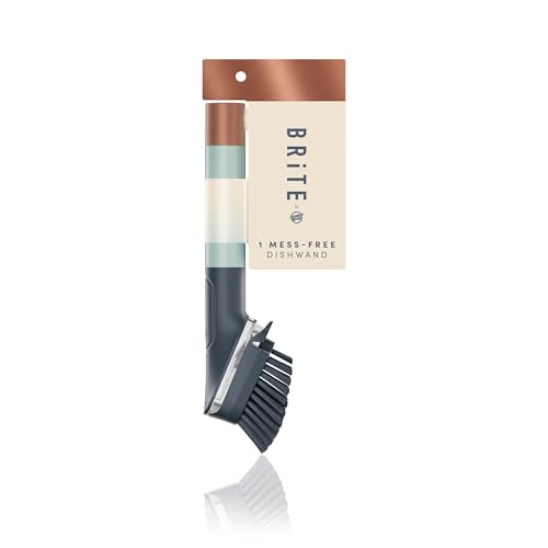 Brite by Scotch-Brite Limited Edition Mess-Free Dishwand, Sleek and Stylish Dish Brush with Soap Dispenser Handle - size: (Pack of 1)