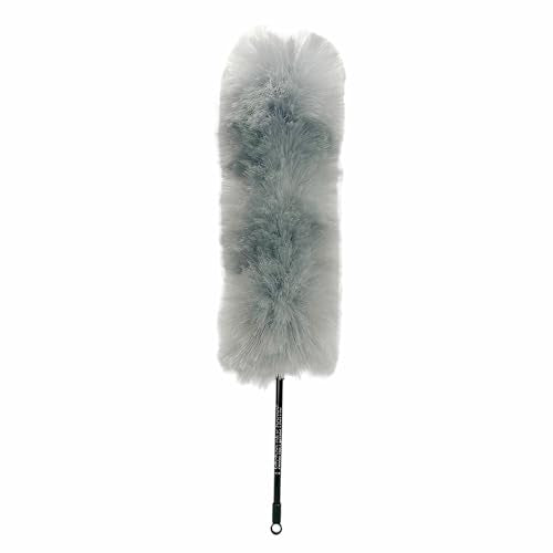 Kitchen + Home Large Static Duster - 27" Synthetic Feather Duster - Silver - color: Silver