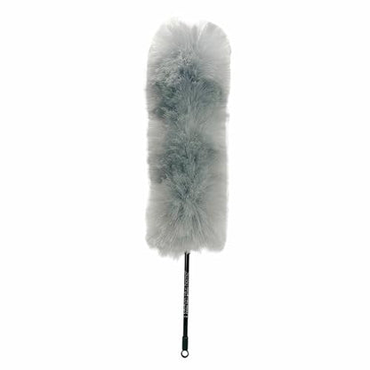 Kitchen + Home Large Static Duster - 27" Synthetic Feather Duster - Silver - color: Silver