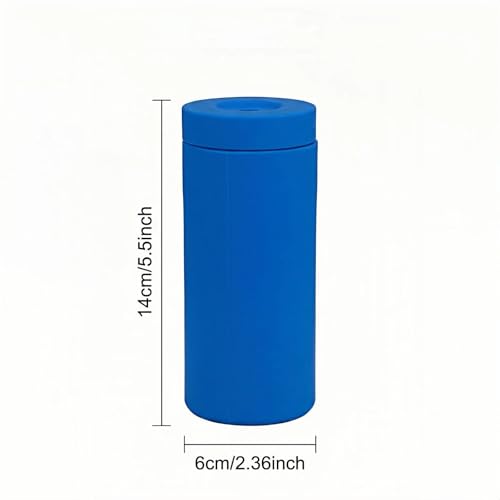 Dish Soap Dispenser for Kitchen, Silicone Squeeze Bottle for Dish Detergent (Blue) - color: Blue