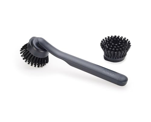 Joseph Joseph SinkTech Dish Brush with Replacement Head, Durable Bristles, Easy to Replace - style: Dish Brush