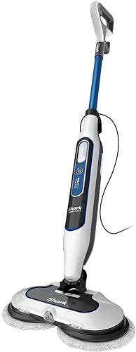 Shark S8201 Steam & Scrub with Steam Blaster Technology All-in-One Hard Floor Steam Mop with 3 Steam Modes & LED Headlights, Navy (Renewed) - color: Navy/White