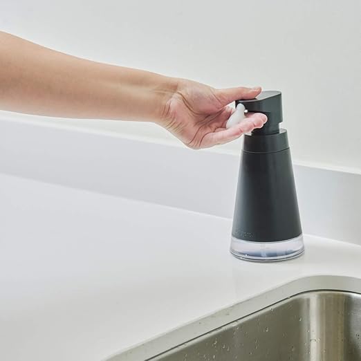 Cuisipro Dispenser, Charcoal Foam Soap Pump, 3.9 x 3.9 x 8.7in (837590425)