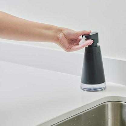 Cuisipro Dispenser, Charcoal Foam Soap Pump, 3.9 x 3.9 x 8.7in (837590425)