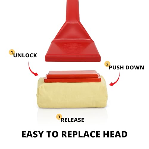 Grill Rescue BBQ Replaceable Cleaning Head, Bristle Free - Durable and Unique Grill Tools for Cast Iron or Stainless-Steel Grates, Barbecue Cleaner (Replaceable Head) - color: Replaceable Head