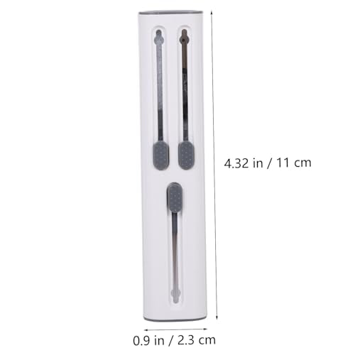 Housoutil Headphone Cleaning Brush Kit 5 in 1 Electronics Set Hidden Triple Heads Design for Keycap Puller Earphones