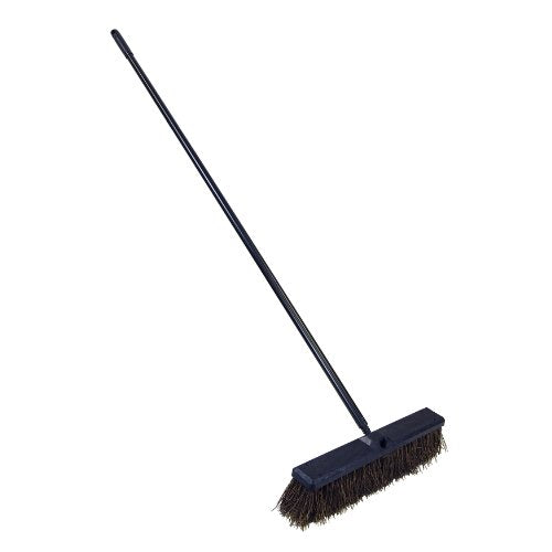 Quickie Bulldozer 18-Inch Palmyra Push Broom, Rough Surface Cleaning, Push Broom Cleaning Sweeps Stones, Rubble, Wood Shavings - size: 18 Inch, style: Rough Surface