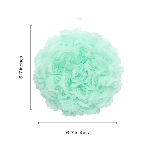 Reusable sponge, washable scrubber, non-scratching, odorless dish scrubbie - Peony collection 1ct (Pastel green) - color: Pastel Green