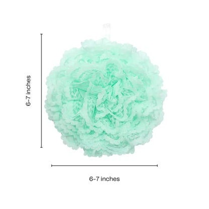 Reusable sponge, washable scrubber, non-scratching, odorless dish scrubbie - Peony collection 1ct (Pastel green) - color: Pastel Green
