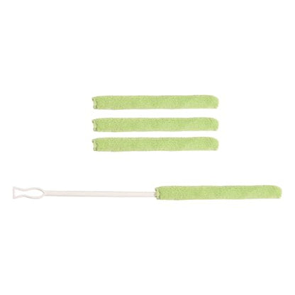 Long Handle Gaps Brush with 3 Replaceable Head for Tight Space MultiSurface Remover Household Cleaner Tool