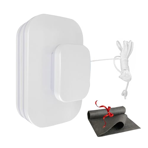 Magnetic Window Cleaner for High Rise Suitable for 3‑10MM Single‑Layer Glass,Double-Sided Window Cleaner Tool with Safety Rope