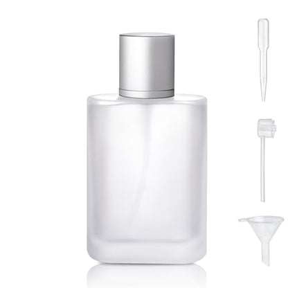 50ml/1.7 Oz Frosted Glass Spray Bottle Perfume Atomizer,Refillable Perfume Spray Bottle Perfume Bottles Empty with 3 Kinds of Perfume Dispenser (Frosted Glass 50ml) - style: Frosted Glass 50ml
