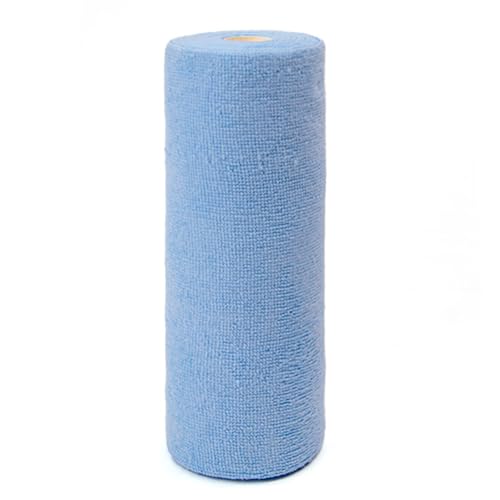 Eforcase Cleaning Towels Disposable Dish Cloths Microfiber Reusable Handy Cleaning Wipes Multi-Purpose Towel Roll Reusable Cleaning Cloths House Kitchen Cleaning Cloth Wiping Dishcloths,20 Count - color: Light Blue
