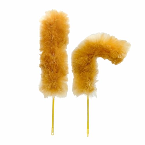 Kitchen + Home Large Static Duster - 27" Synthetic Feather Duster - Gold - color: Gold