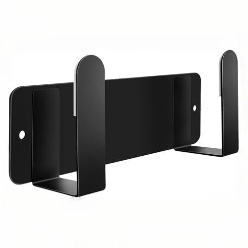 Bathroom Scale Holder Wall Mounted Pot Lid Holder, 304 Stainless Steel Multi-Functional Storage for Cutting Boards, Self-Adhesive & Screw Mounting, Kitchen Bathroom Organizer (Black) - color: Black