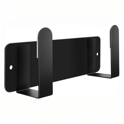 Bathroom Scale Holder Wall Mounted Pot Lid Holder, 304 Stainless Steel Multi-Functional Storage for Cutting Boards, Self-Adhesive & Screw Mounting, Kitchen Bathroom Organizer (Black) - color: Black