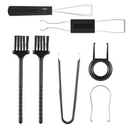 7 PCS Keyboard Cleaning Kit Mechanical Keycap Puller and Switch Puller Tool with Tweezers Precision Brushes Maintenance Set for Hot Swappable Gaming Keyboards Computer PC Laptop