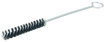 Weiler 44111 8-1/2" Length, 1/2" Diameter, 1/8" Stem Diameter, Straight Black Nylon Fill, Power And Hand Nylon Tube Brush With Loop Handle - size: 1/2", style: Pack of 1
