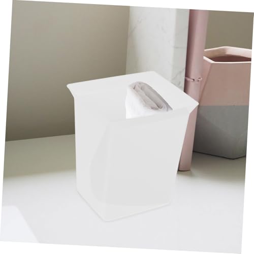 Hemobllo Portable Plastic Cleaning Caddy Compact Organizer Bin with Integrated Tool Bar for Hotel Housekeeping and Household Use Easy to Clean Sturdy Construction White - color: White