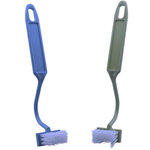 V-Shaped Toilet Brushes, Crevice Cleaning Brushes, Tile basins, Stainless Steel Sinks, Bathroom Kitchen Supplies. (2 pcs)