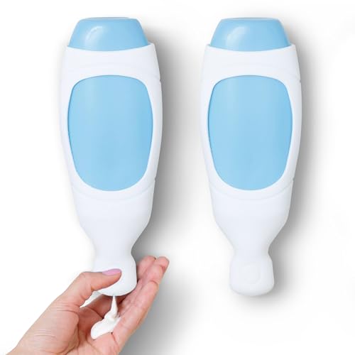 Squeezi 2 Unit Pack (Bright White) Wall Mounted Shower Dispenser and Organizer for Shampoo and Soap Bottles, Silicone Chamber - color: Bright White