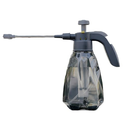 Pressure Spray Bottle 1.5 L Plastic Pressurized Spray Bottle with 360° Adjustable Nozzle Plant Comfortable Handle Bottles for Plants and Other Cleaning Solutions Pressure