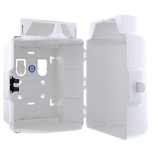 Upward-Pull Wall Mounted Wipes Dispenser for Surface or Skin Wet Wipes - Stylish White Dispenser for Sanitizing Hand Wipe Refill Rolls in Public Facilities, Offices, Hospitals, Stores - size: White Wall Dispenser