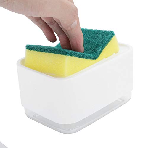 Automatic Dish Durable Press Liquid for Kitchen Countertop, ABSPS, 5.5x3.5x3.9in (White) - color: White