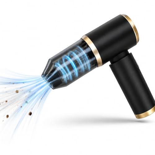 Car Vacuum Handheld 20000 PA 4in1 Cordless Rechargeable Multi-Functional Compact Powerful Suction Brushless Motor Compressed Air Duster Washable HEPA Filter Mini Home Office Pet Gift Men Women