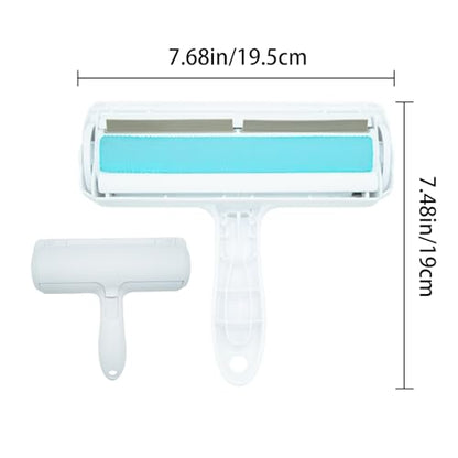 Roller Pet Hair Removal Tool, Portable Detachable Handle Reusable Lint Roller, Cat and Dog Hair Remover for Car, Furniture, Carpet
