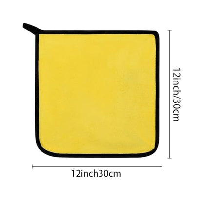 uxcell Car Cleaning Cloths, 8 Pack Soft Premium Microfiber Towels with Hang Loop for Household Cleaning, Reusable Car Cleaning Wipes Lint Free Streak Free Cloths 12" x 12" Yellow - color: Yellow, size: 12" x 12"