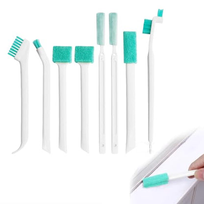 8Pcs Multi-Functional Crevice Cleaning Brush Set - Cup Lid Gap Cleaner, Bottle & Nipple Detail Brush, Long Handle Kitchen Sink & Groove Scrubber for Home Use - size: 8pcs