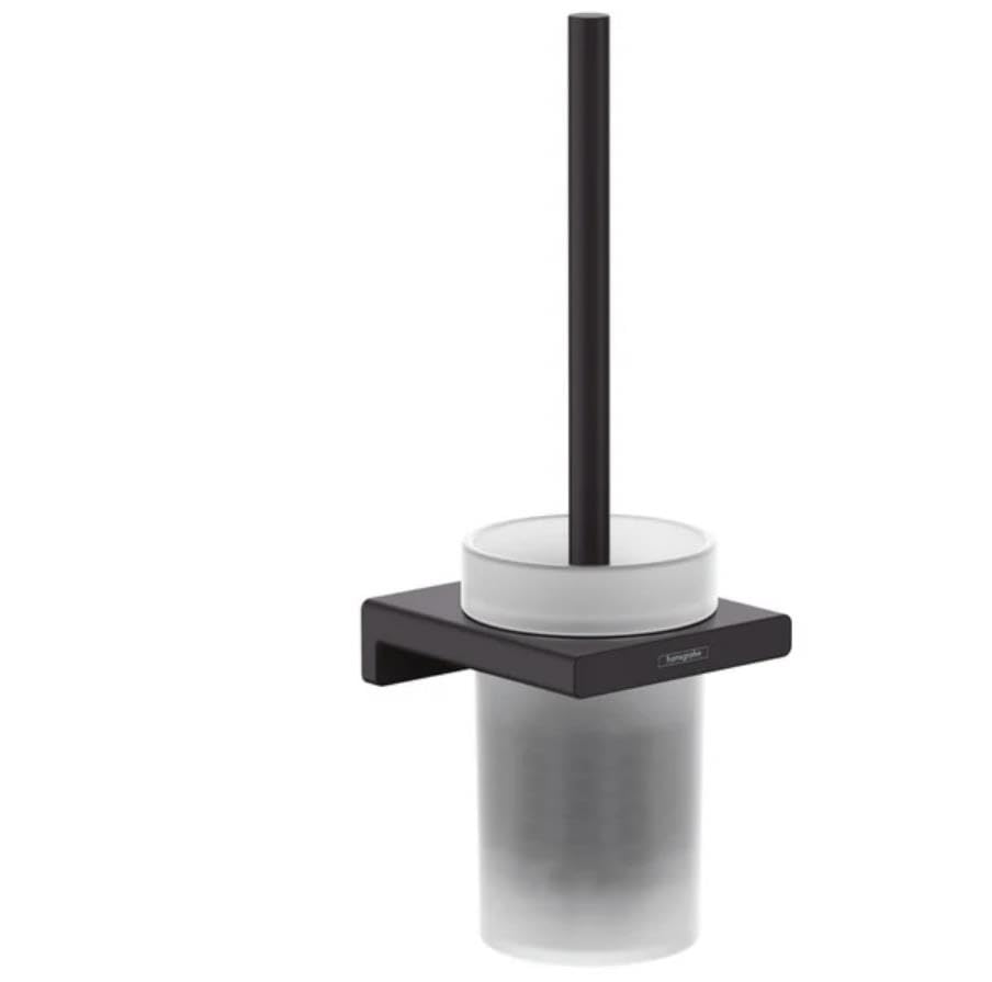 hansgrohe AddStoris Toilet Brush Holder Wall-Mounted, matt Black, 41752670 - color: Matt Black