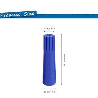 3 Pcs Blue Squeegee Adapter – Converts Threaded Tip to Standard Friction Taper Fit for Squeegee Cleaning Tools