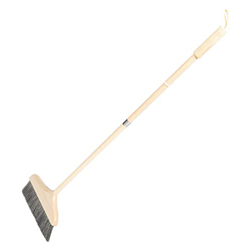 KOMBIUDA Long Handle Portable Broom with Soft Bristles for Efficient Indoor Cleaning Detachable Dust Broom for Home and Office Use