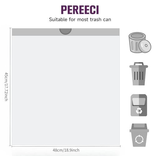 Small 3 Gallon Garbage Bags - Heihaily 60 Counts Unscented Drawstring Kitchen Trash Bags Bulk Thick Disposable Clear White Plastic Wastebasket Liners for Restroom Office Bathroom Bedroom - style: 3Gal white 60 Counts