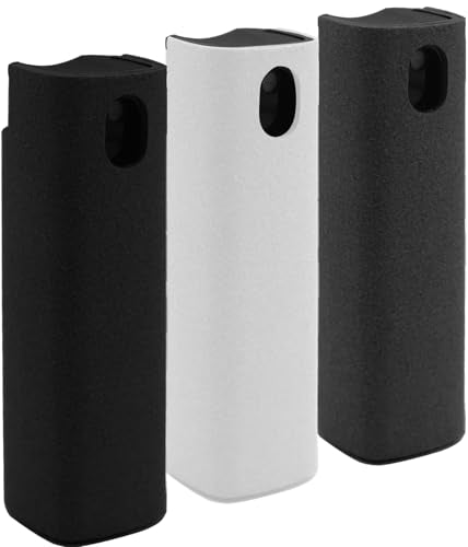 Car Screen Cleaner Spray and Wipe for Women, Cell Phone Touchscreen Cleaning Wiper Kit Accessories for MacBook Display iPad iPhone Mac Laptop Computer Monitor TV Screens, Black Grey White - color: Black White Grey
