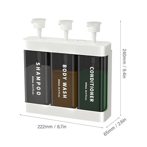 TARSHYRY Extended Nozzle, Dual Installation Method, with Locking Device, Three Chamber Design, 500ml Capacity, Convenient and Practical, Made of ABS Material. (White) - color: White