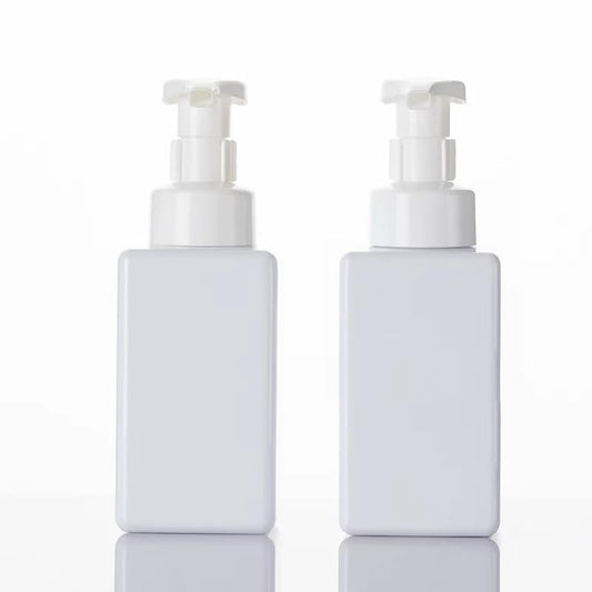 2 PCS-Foaming Soap Dispenser, Hand Soap Dispenser, Refillable Foam Liquid Hand Soap Empty Plastic Pump Bottle Container for Bathroom Vanities, Kitchen Sink, Hospital, Clinic（17 oz ） (White) - color: White