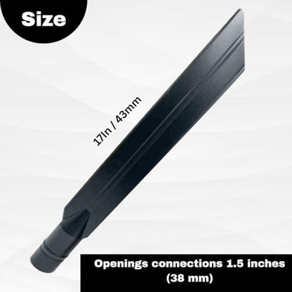 Crevice Tool Compatible with proteam Vacuum Parts and proteam Backpack Vacuum 1.5 inch 38mm Attachment for Commercial Hose Systems Replacement Parts - aspiradora de Mochila.