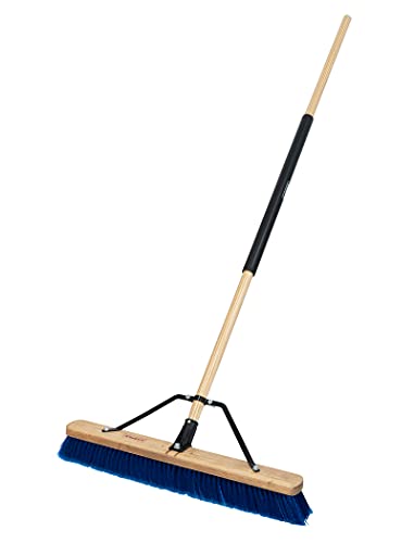 Harper 20201044 24 in. Indoor/Outdoor Dry All-Purpose Push Broom with Dual Bristles, for Dust, Gravel, Debris - style: All-Purpose Multi-Surface Push Broom