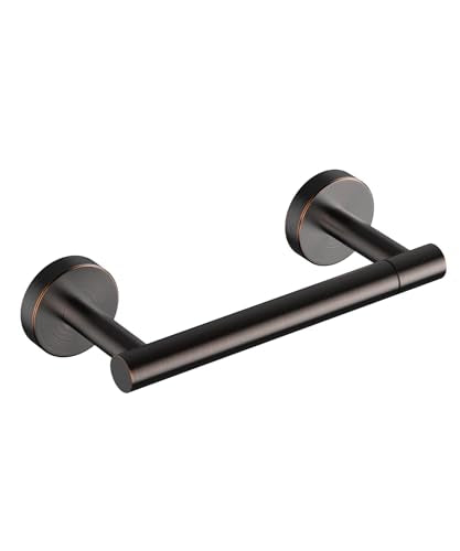FORIOUS Toilet Paper Holder Wall Mount, Stainless Steel Rustproof Double Post Pivoting Tissue Roll Holder for Bathroom, Commercial Toilet Paper Dispenser, Oil Rubbed Bronze - color: Oil Rubbed Bronze, size: Classic 1 Pack